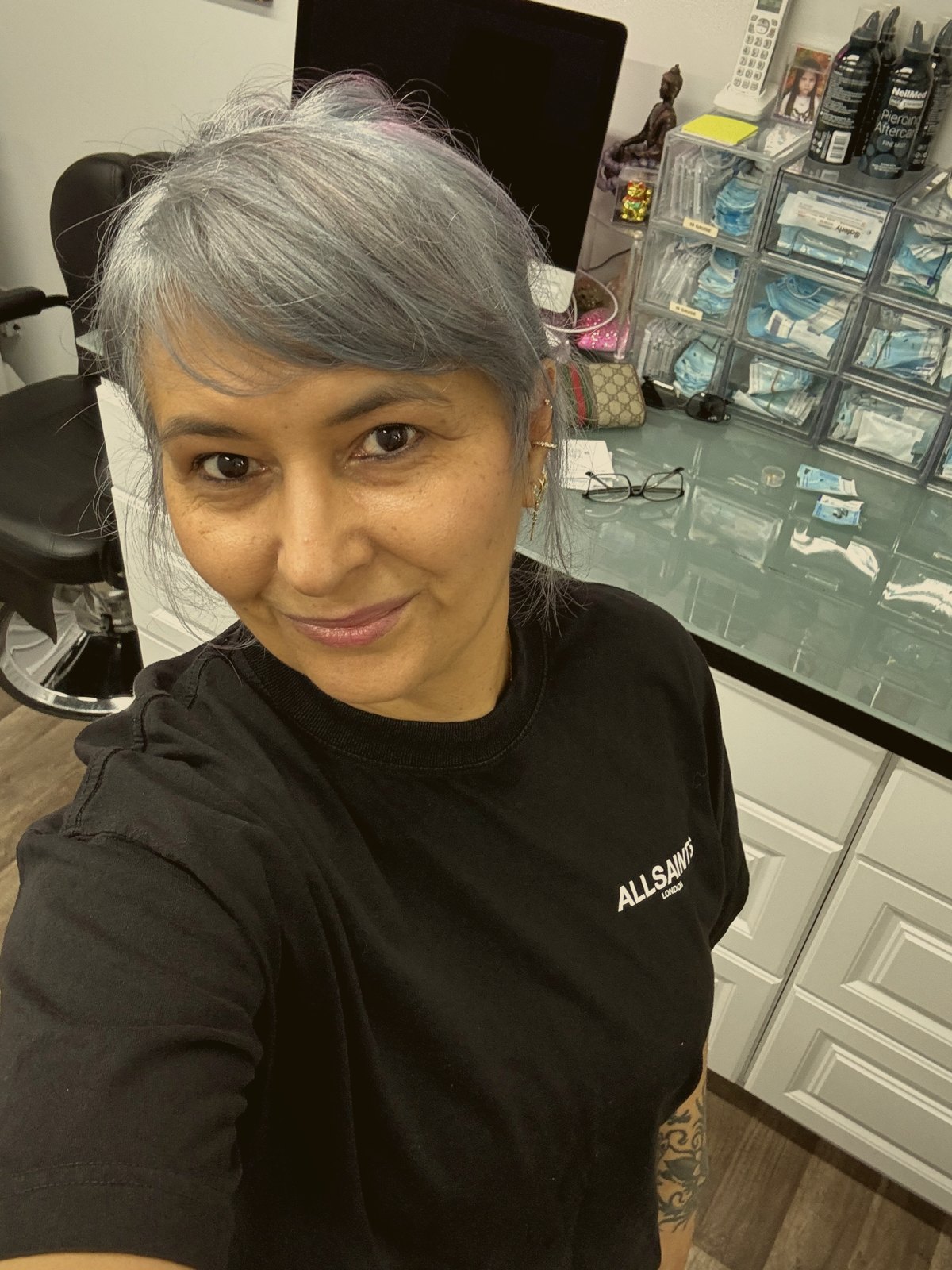 Ana, piercer · owner at Crown Ink Studio, Brooklyn