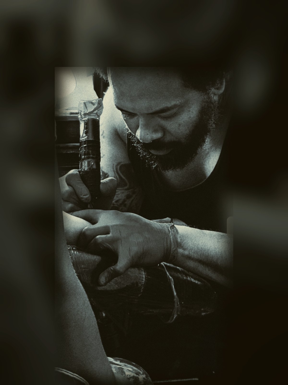 Eddie Stabz, tattoo artist at Crown Ink Studio, Brooklyn