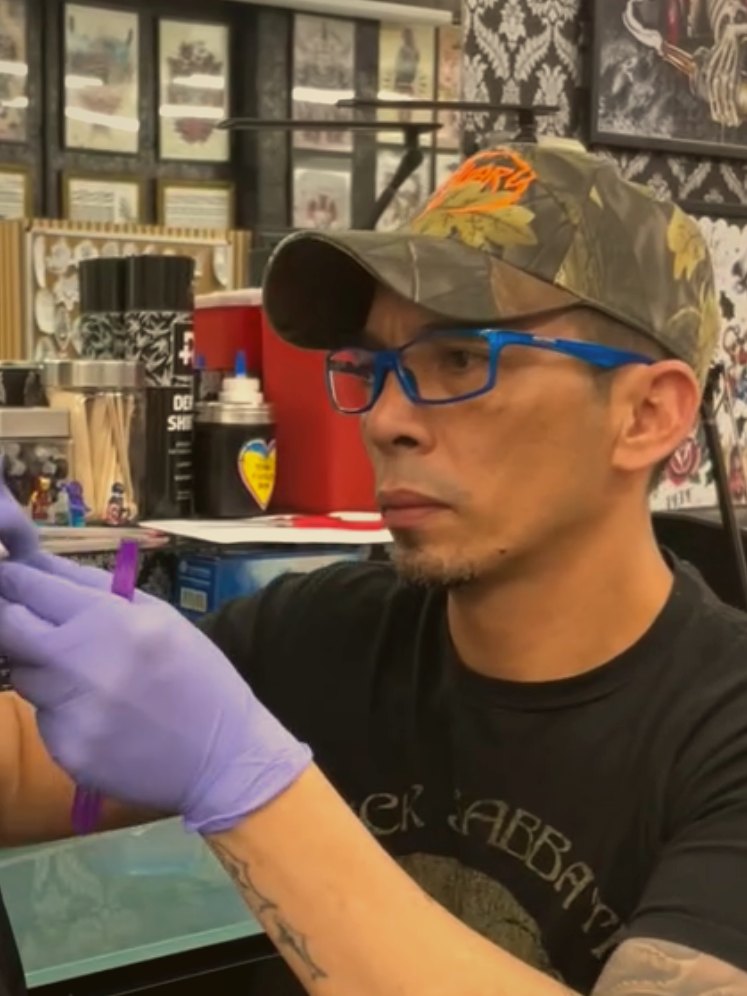 Paul Aroca, tattoo artist at Crown Ink Studio, Brooklyn