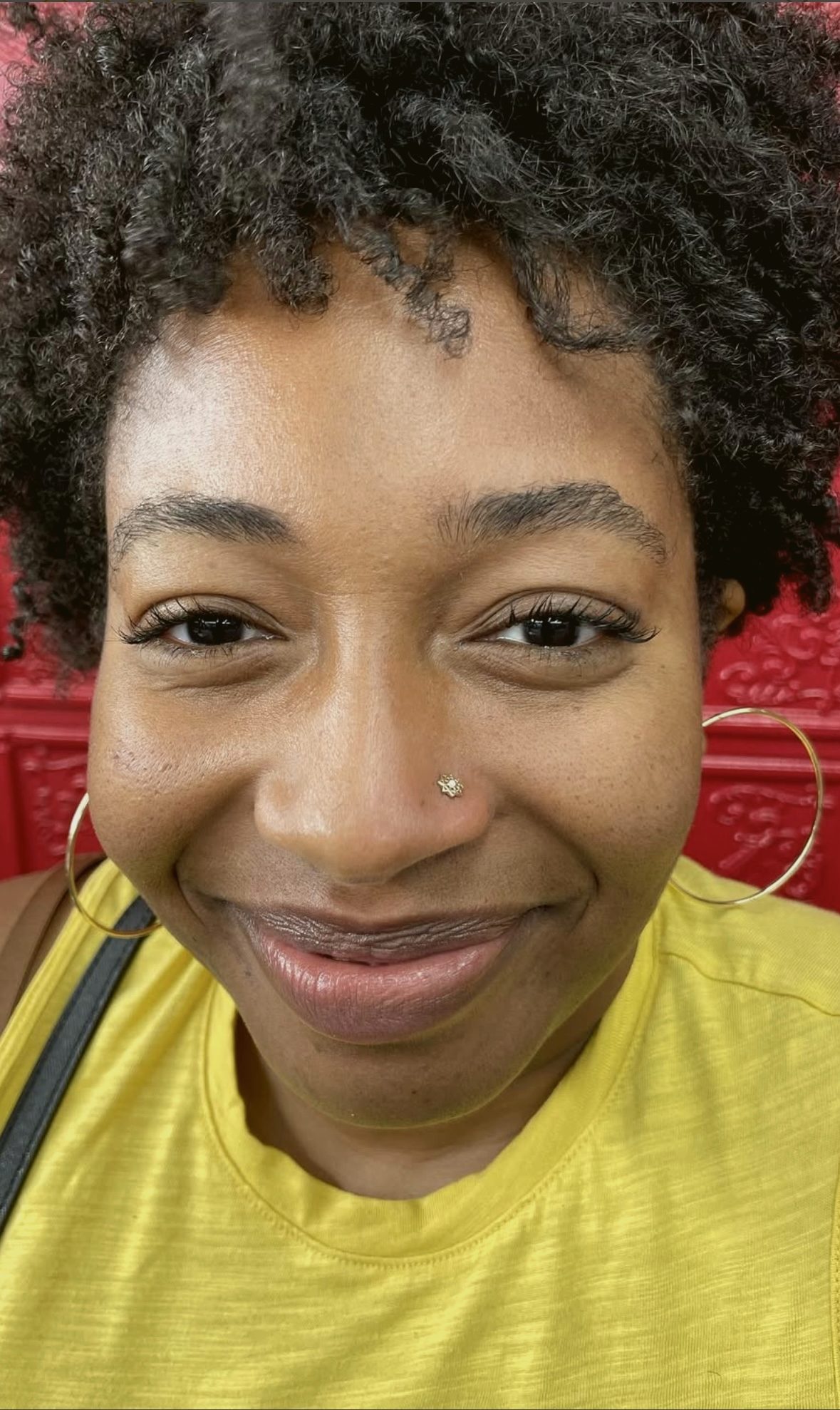 Fine nostril stud — by Ana, Crown Ink Studio Brooklyn