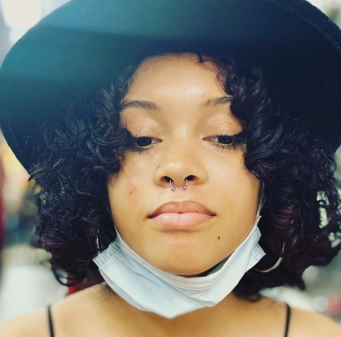 Septum and nostril pairing — by Ana, Crown Ink Studio Brooklyn