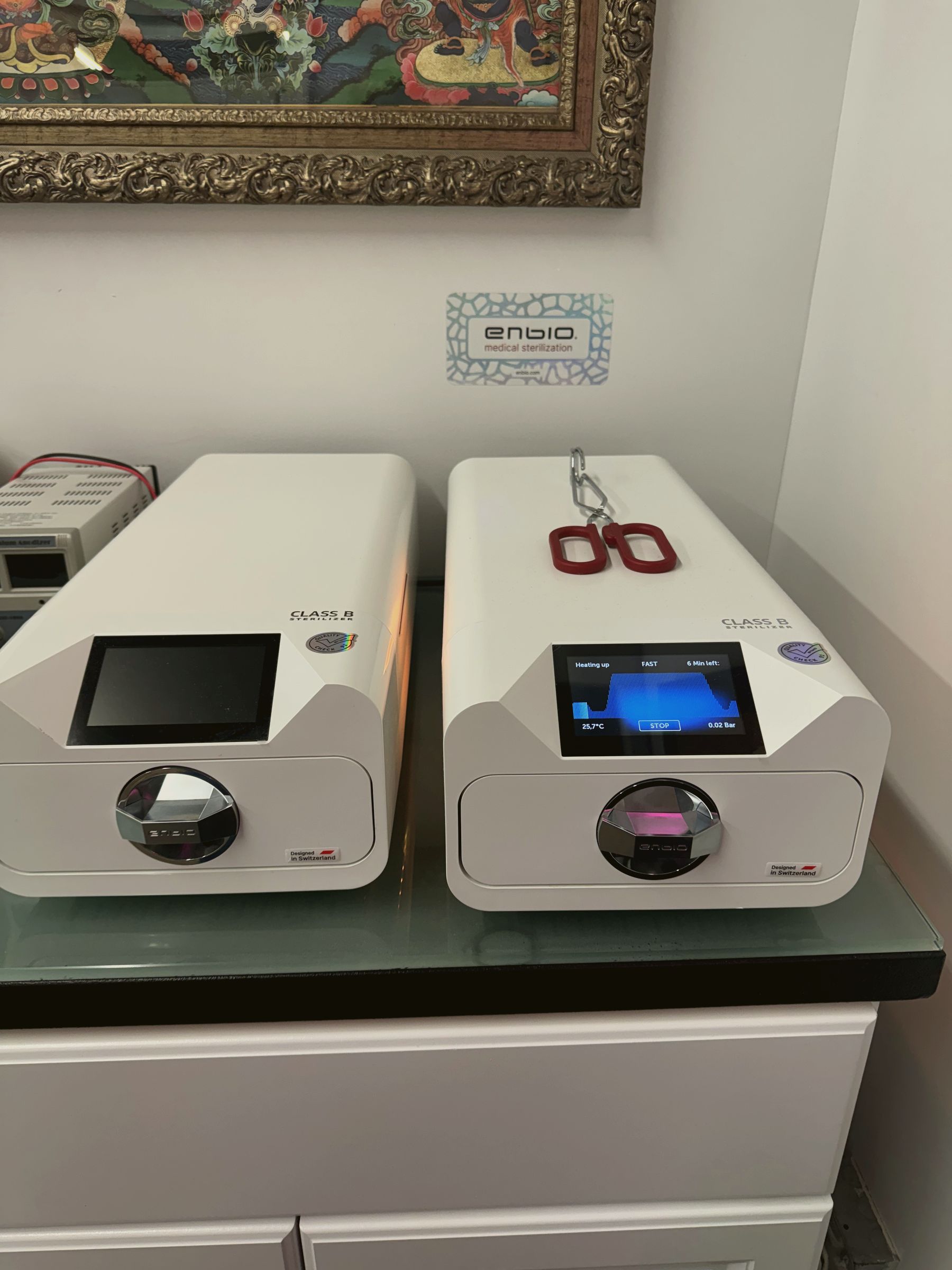 Hospital-grade autoclave sterilizers at Crown Ink Studio