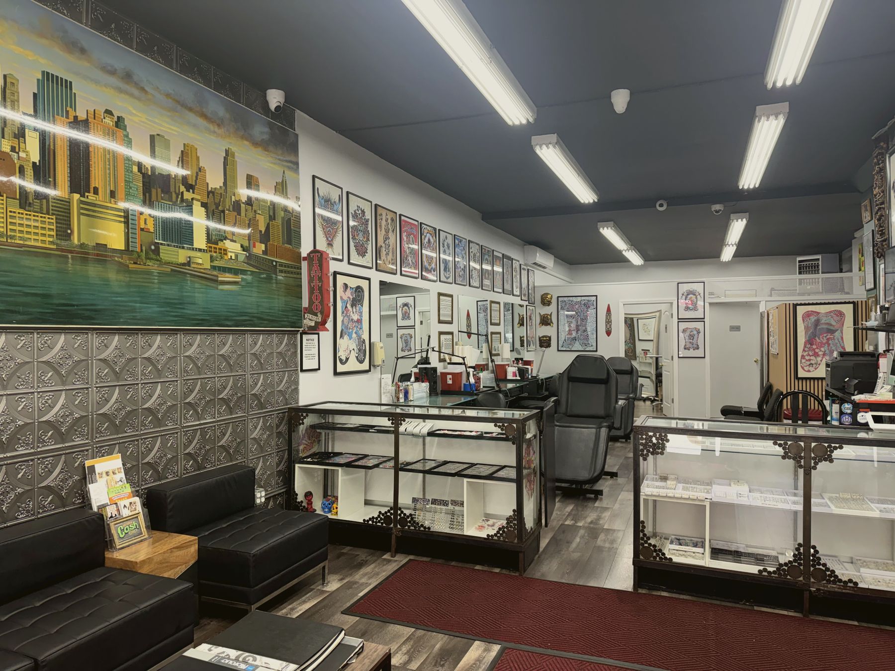 Inside Crown Ink Studio, Crown Heights, Brooklyn