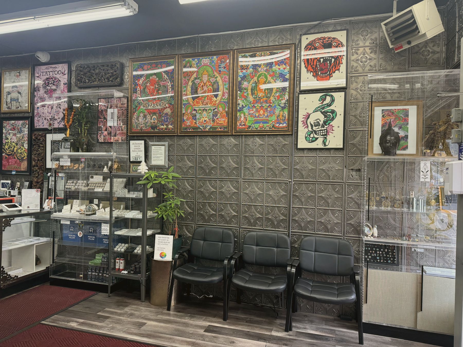 Inside Crown Ink Studio, Crown Heights, Brooklyn