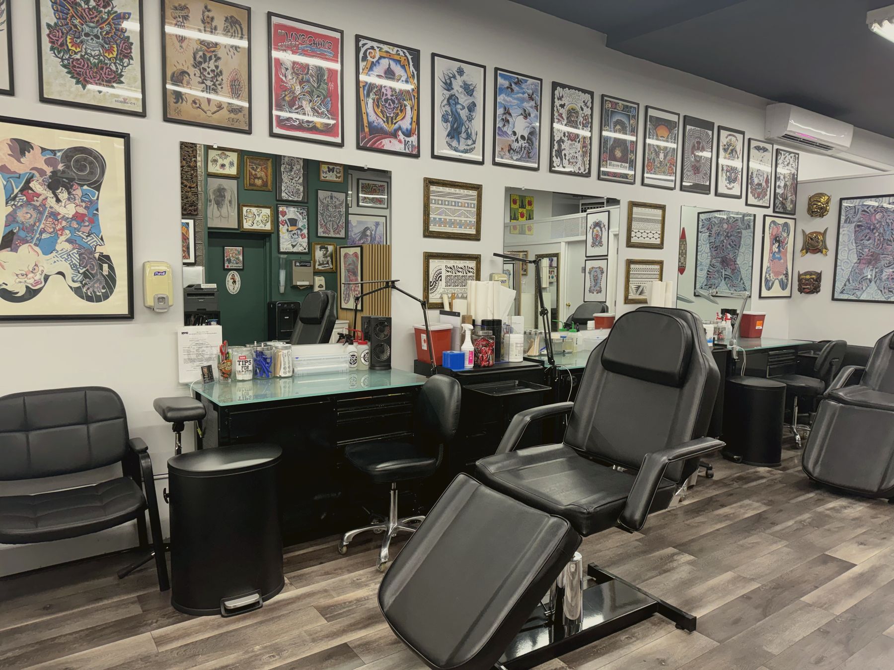 Inside Crown Ink Studio, Crown Heights, Brooklyn