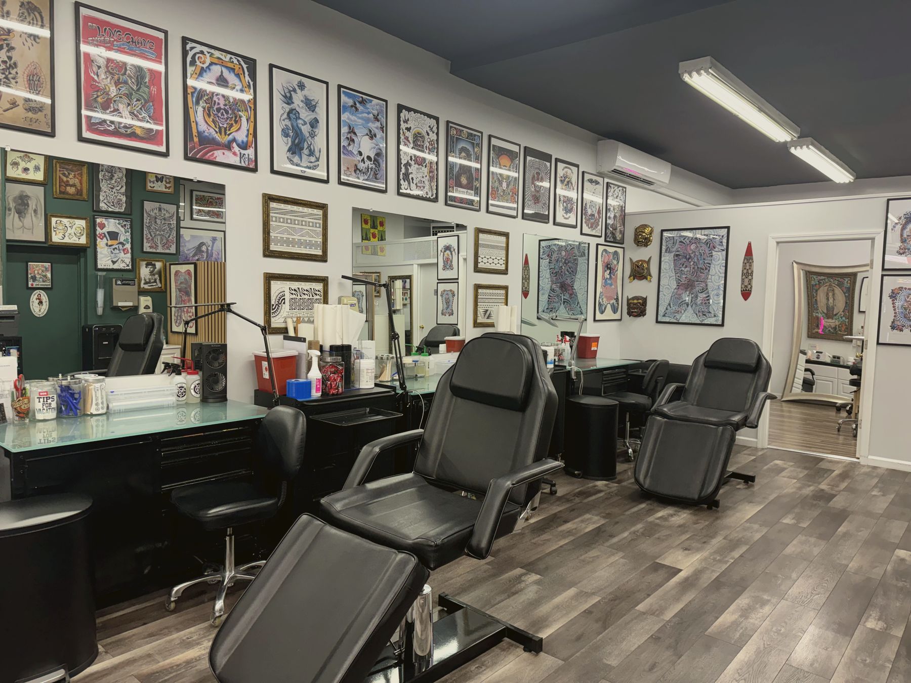 Inside Crown Ink Studio, Crown Heights, Brooklyn